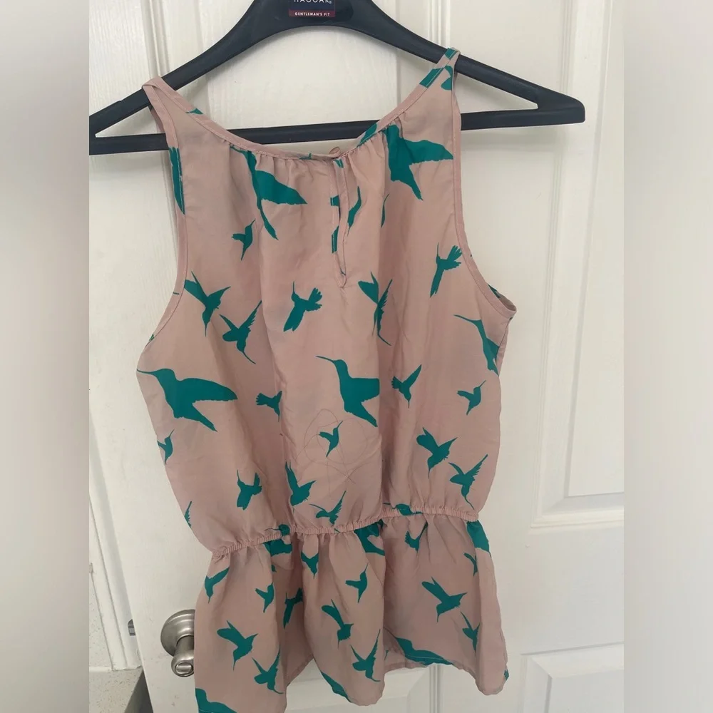 Hummingbird Print Top Small Papercrane - Picture 4 of 4